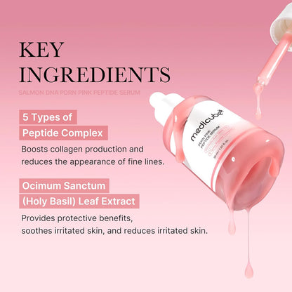PDRN Peptide Serum Duo for Face & Eye: PDRN Peptide Eye Serum and Salmon DNA Facial Serum for Radiant, Plump Skin | Korean Skincare, Gifts for Women, Skin Care Set