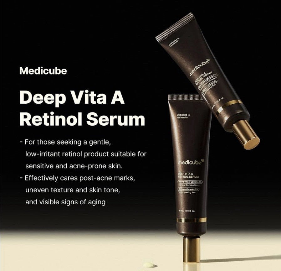 Medicube Deep Vita a Retinol Serum 1.0 Fl Oz | Anti-Aging & Skin Smoothing Care