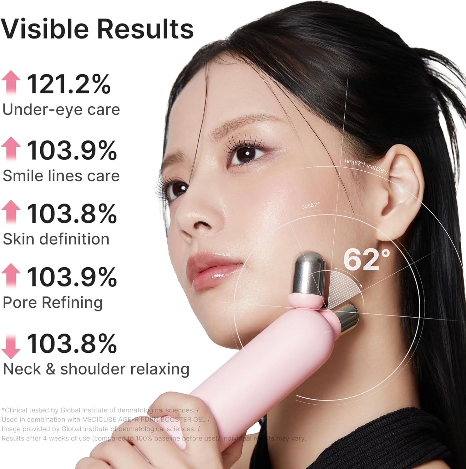 At-Home Contour & Define Device Set | 2-In-1 Massage & Skincare Device with PDRN Booster Gel | Salmon DNA PDRN, Peptides & Niacinamide | Face & Body Massager for Depuffing & Contouring, Beige