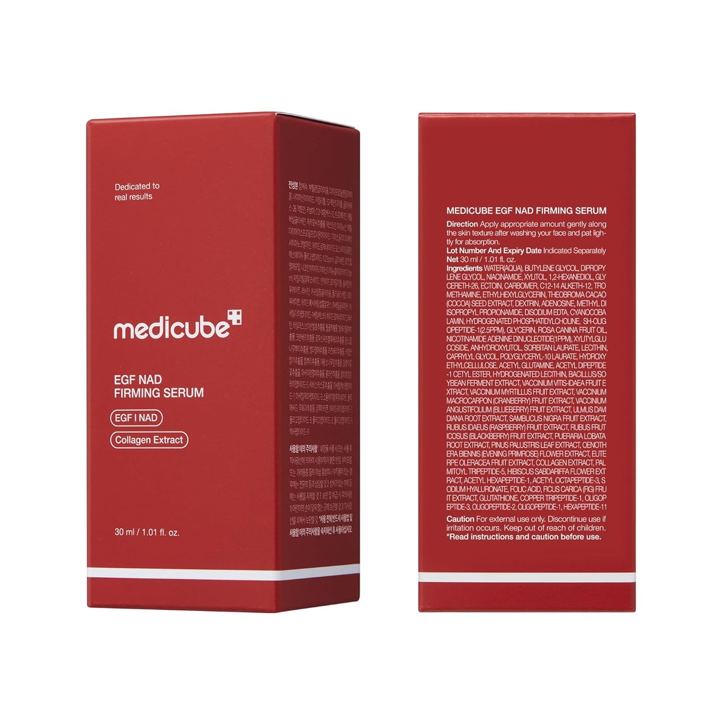 NAD EGF Firming Serum for Face & Neck | Anti-Aging Serum with EGF Peptide, NAD & Collagen - Wrinkle Appearance, Elasticity & Pore Care, Korean Skincare, 1.01 Fl.Oz