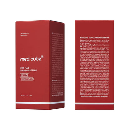 NAD EGF Firming Serum for Face & Neck | Anti-Aging Serum with EGF Peptide, NAD & Collagen - Wrinkle Appearance, Elasticity & Pore Care, Korean Skincare, 1.01 Fl.Oz