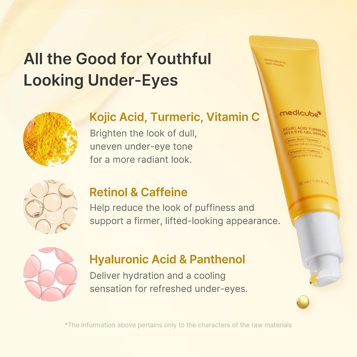 Kojic Acid Brightening & Hydration Duo: Kojic Acid Capsule Cream and Eye Gel Serum | All-Day Radiance Care for Eye & Face | Soothing & Hydrating Care