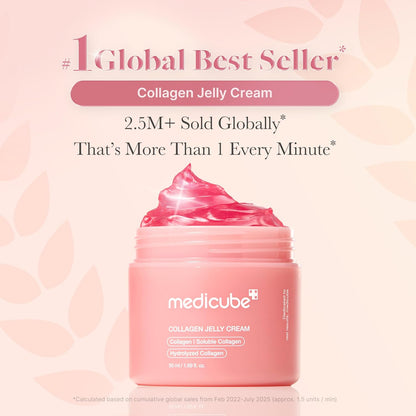 Collagen Swirl Duo for Glowing, Fimer-Looking Skin: Collagen Jelly Cream 50Ml and Triple Collagen Cream | Niacinamide, Hyaluronic Acid for Improving Skin'S Moisture Barrier | Korean Skin Care
