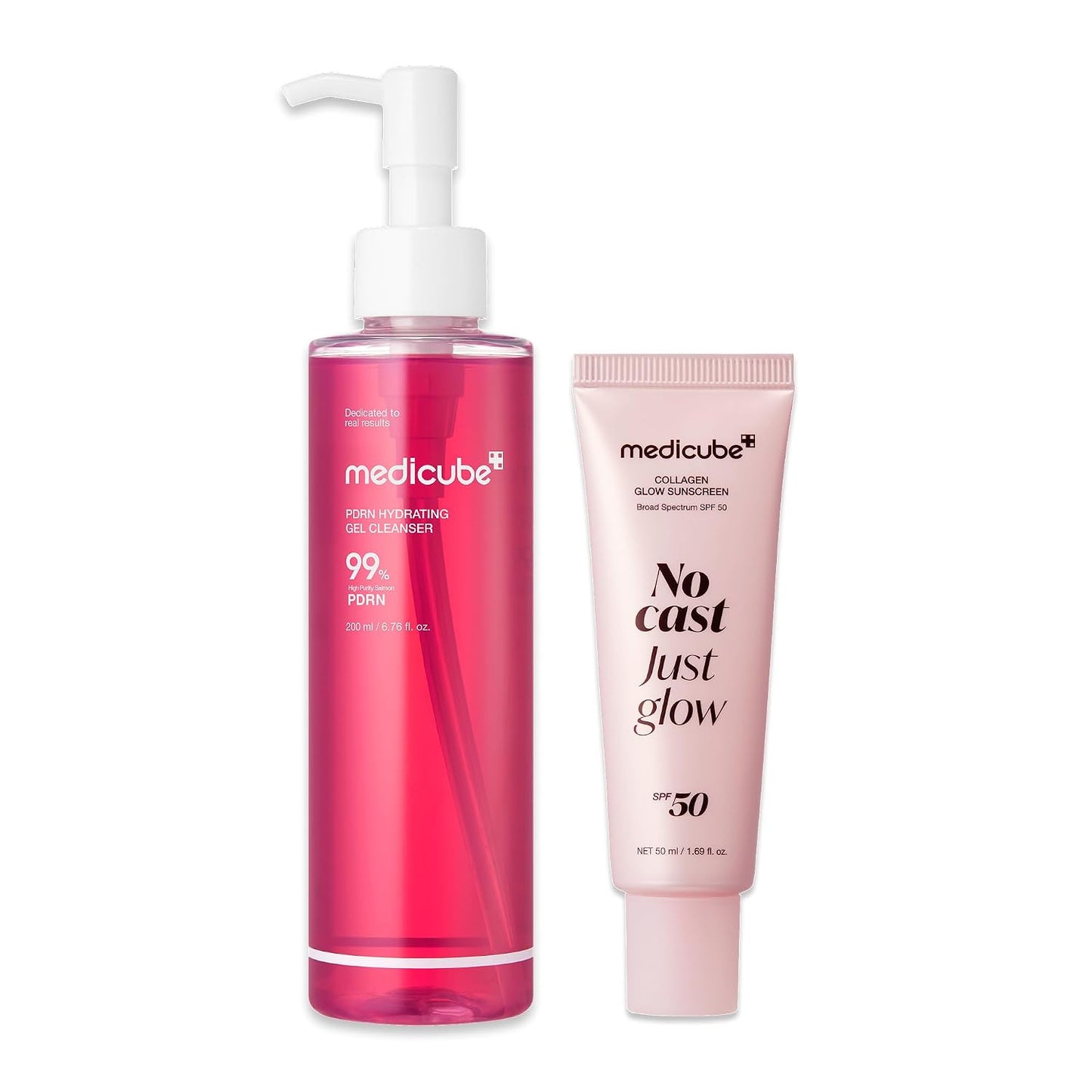 Cleanse & Sun Shield Duo: PDRN Jelly to Foam Cleanser and Collagen Glow Sunscreen Deep Cleansing and Hydration | Hydration Essentials, Sun Care, Summer Skincare Routine