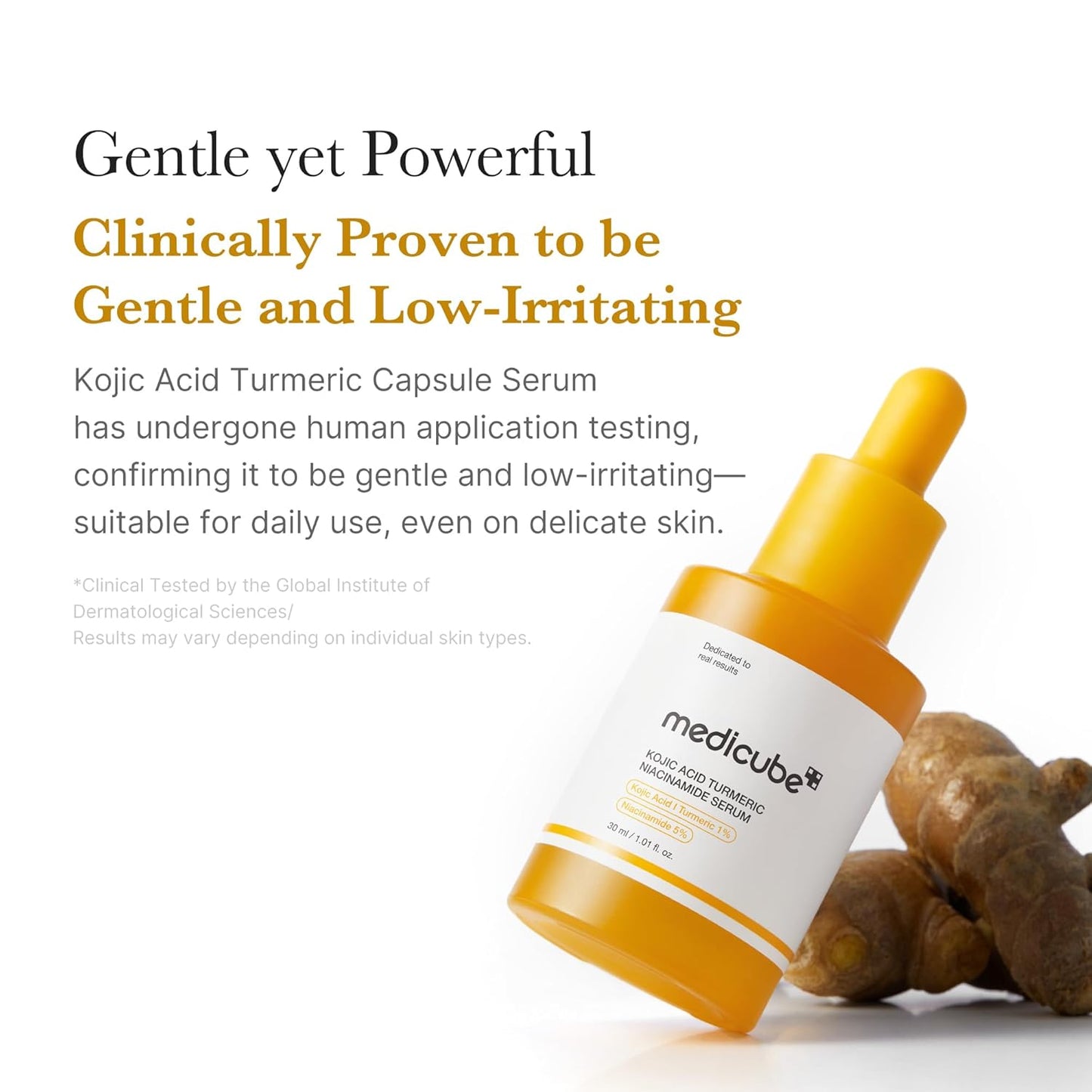 Kojic Acid Turmeric Clarifying Capsule Serum for Troubled Skin | Soothing & Brightening Facial Serum - Niacinamide & Glow Capsules for Hydration and Barrier Support, 1.01 Fl.Oz