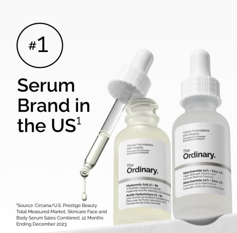 The Ordinary Lactic Acid 5% + Hyaluronic Acid 2%, Gentle Exfoliating Serum for Smoother Skin