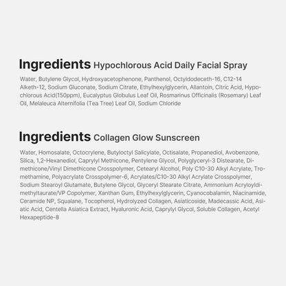 Summer-Ready Skincare Travel Kit for Quick Cooling & Soothing | Cooling & Soothing Essential - Hocl Spray, Relief Cream & SPF 50 Sunscreen for Irritated Skin, Travel Size, Skincare Gift Set