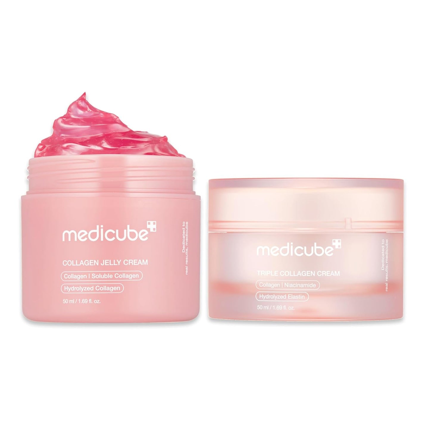 Collagen Swirl Duo for Glowing, Fimer-Looking Skin: Collagen Jelly Cream 50Ml and Triple Collagen Cream | Niacinamide, Hyaluronic Acid for Improving Skin'S Moisture Barrier | Korean Skin Care