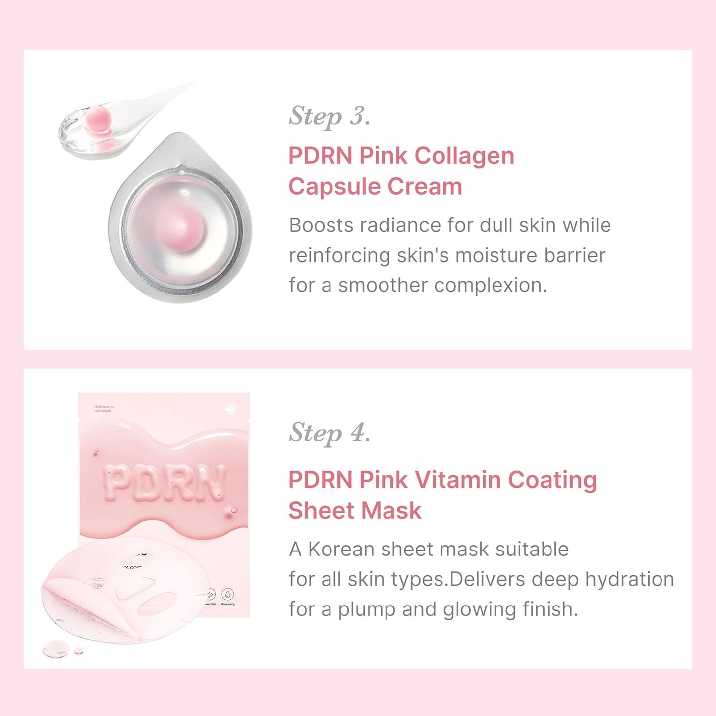 Medicube Salmon DNA PDRN Trial Kit | Glass Glow Mini Skincare Set with Toner, Se