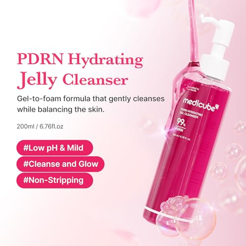 Zero Pore Capsule & PDRN Cleansing Duo: Zero Pore Clear Capsule Facial Deep Cleanser and PDRN Jelly to Foam Cleanser | Korean Skincare, Skincare Sets