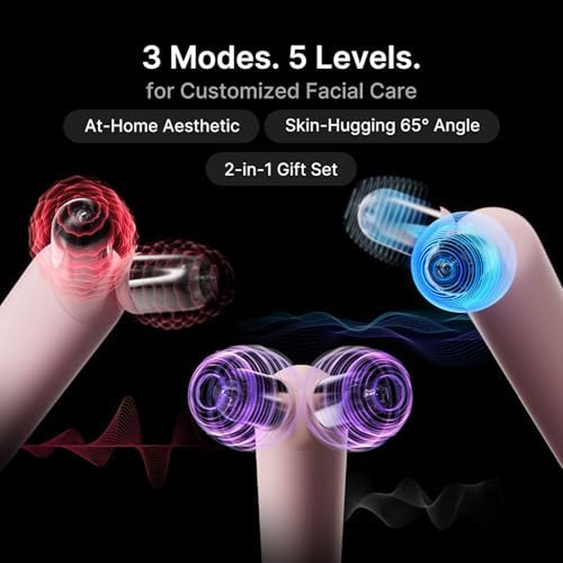 At-Home Contour & Define Device Set | 2-In-1 Massage & Skincare Device with PDRN Booster Gel | Salmon DNA PDRN, Peptides & Niacinamide | Face & Body Massager for Depuffing & Contouring, Beige
