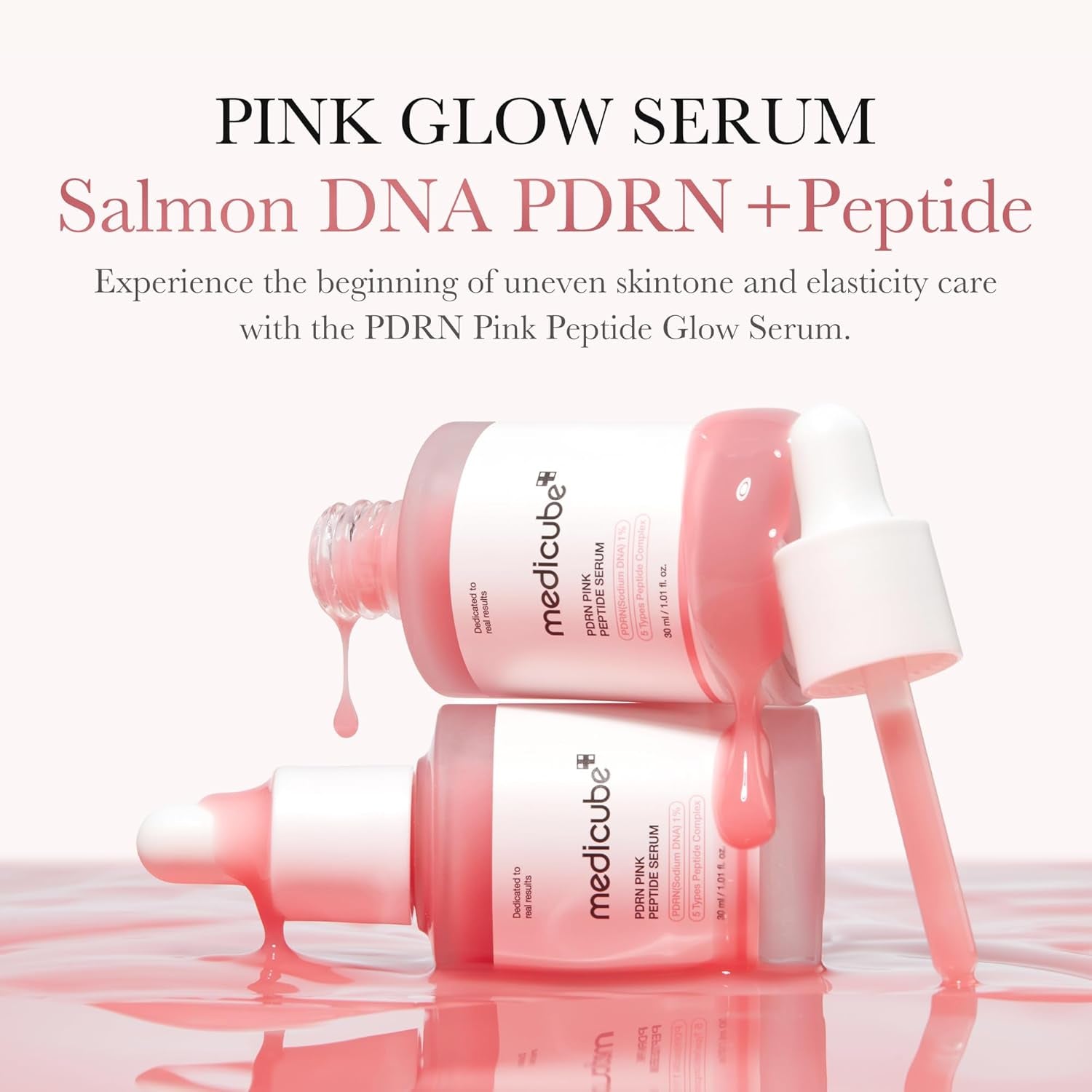 PDRN Peptide Serum Duo for Face & Eye: PDRN Peptide Eye Serum and Salmon DNA Facial Serum for Radiant, Plump Skin | Korean Skincare, Gifts for Women, Skin Care Set