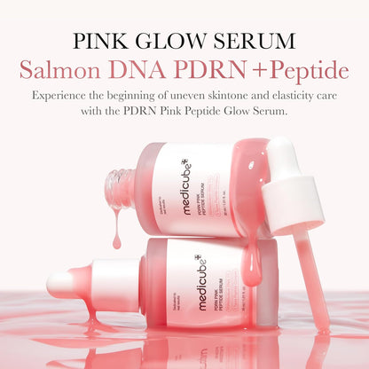 PDRN Peptide Serum Duo for Face & Eye: PDRN Peptide Eye Serum and Salmon DNA Facial Serum for Radiant, Plump Skin | Korean Skincare, Gifts for Women, Skin Care Set