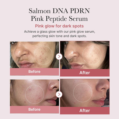 PDRN Peptide Serum Duo for Face & Eye: PDRN Peptide Eye Serum and Salmon DNA Facial Serum for Radiant, Plump Skin | Korean Skincare, Gifts for Women, Skin Care Set