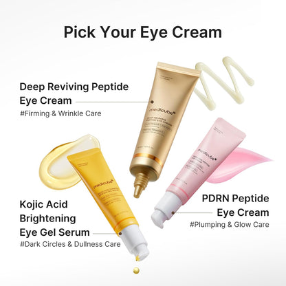 Eye Serum with Deep Reviving Peptide for Fine Lines Care | Eye Treatment Serum with Multi Peptides, Niacinamide & Squalane - Reduces Signs of Aging, Korean Skincare, 1.01 Fl.Oz