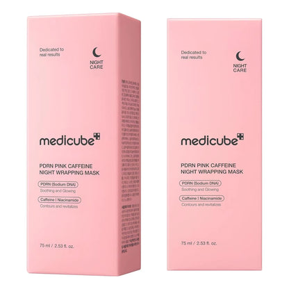 Medicube Wrapping Mask PD RN Caffeine Overnight Peel off Facial Mask Hydration Caffeine Glass Skin Face Korean Skin Care