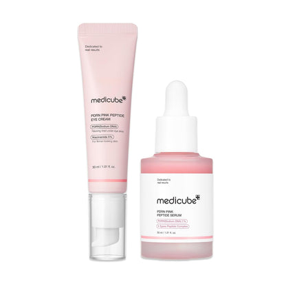 PDRN Peptide Serum Duo for Face & Eye: PDRN Peptide Eye Serum and Salmon DNA Facial Serum for Radiant, Plump Skin | Korean Skincare, Gifts for Women, Skin Care Set