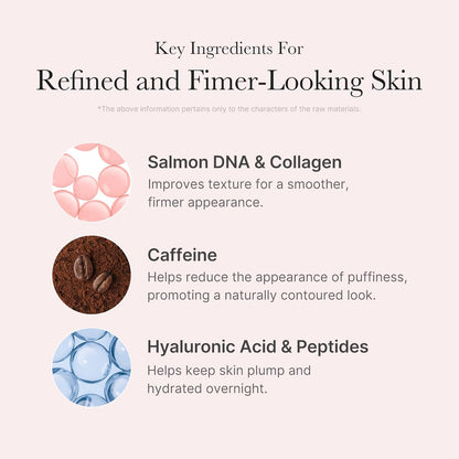 PDRN Pink Shimmer Duo: Salmon DNA Pink Collagen Capsule Cream and PDRN Caffiene Overnight Wrapping Peel off Facial Mask